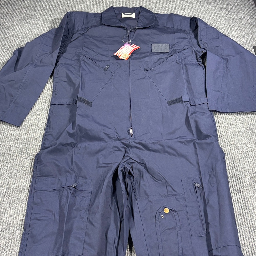 Rothco Flight Suit Mens Large Navy Blue NWT Military Style Coveralls 7503 - Picture 3 of 11
